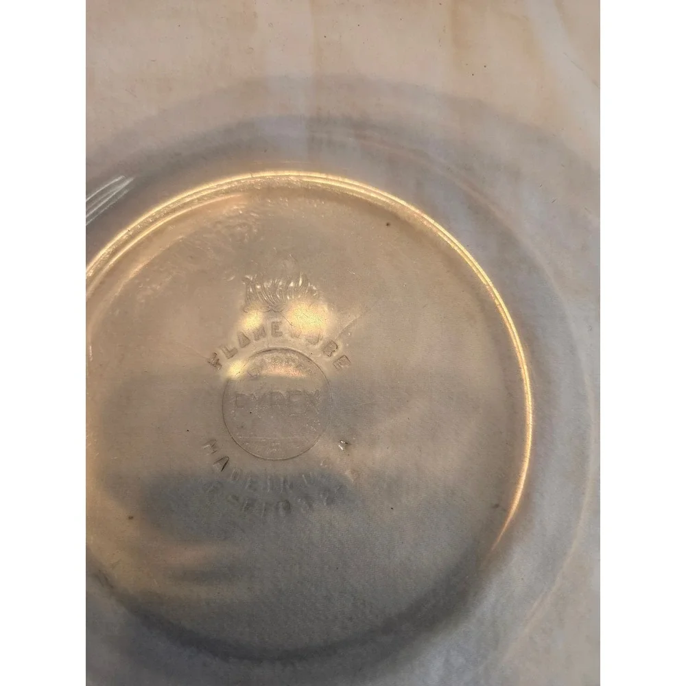 Vintage PYREX Flameware Bowl Number 832-B Blue Tint 7